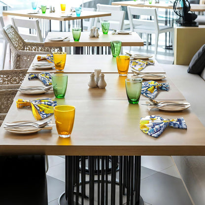 12 Pcs Capri Lemon Cloth Napkins Mediterranean Yellow Blue Floral Cloth Napkin Italian Style Dinner Towel Amalfi Coast Party Decorations for Home Dinner Party Kitchen Wedding Cocktail