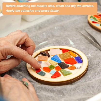 Irregular Glass Mosaic Tiles, 100g/0.2LB Irregular Stained Glass Sheets Broken Mosaic Pieces Tiles Supplies Kit Bulk for DIY Art Craft Making Home Decor, Red Yellow Orange Series
