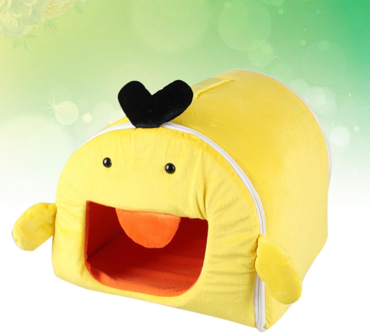 GANAZONO Warm Yellow Cloth Nest Pet Bed for Small Animals and Mice, Multi-Purpose Removable Washable Sleep Bed Suitable for Travel and Floor Use