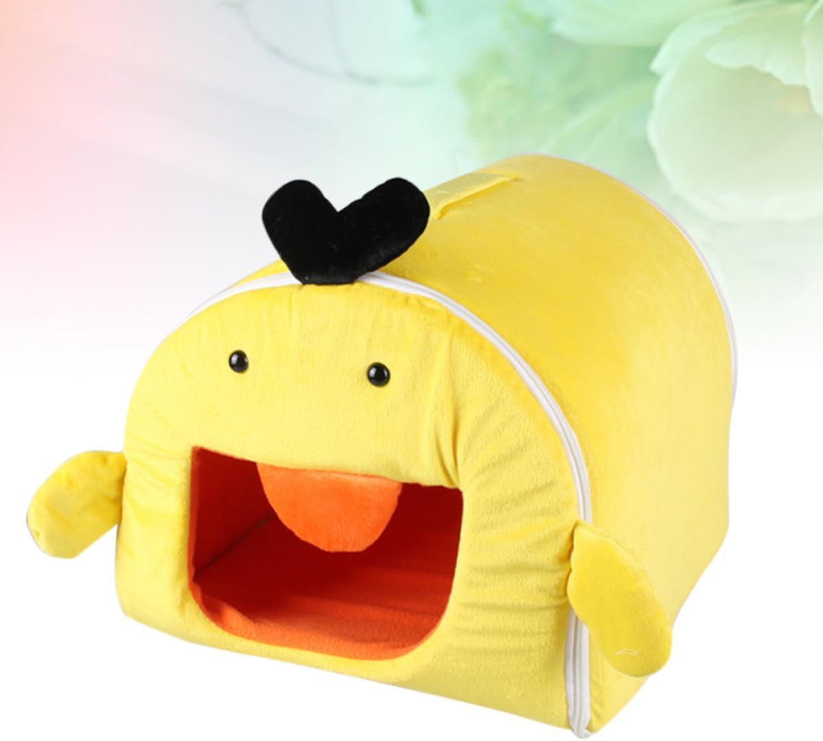 GANAZONO Warm Yellow Cloth Nest Pet Bed for Small Animals and Mice, Multi-Purpose Removable Washable Sleep Bed Suitable for Travel and Floor Use