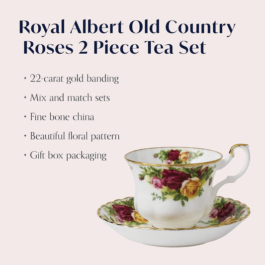 Old Country Roses Teacup & Saucer Set