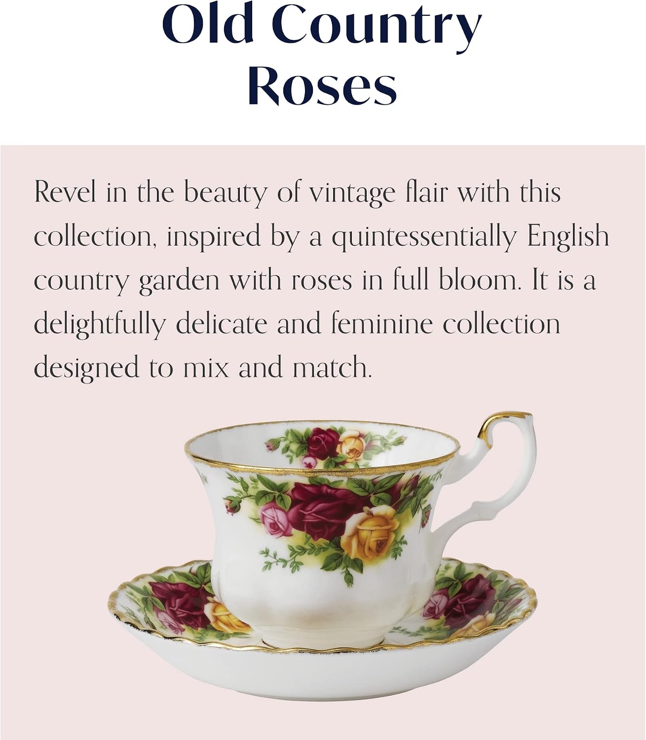 Old Country Roses Teacup & Saucer Set