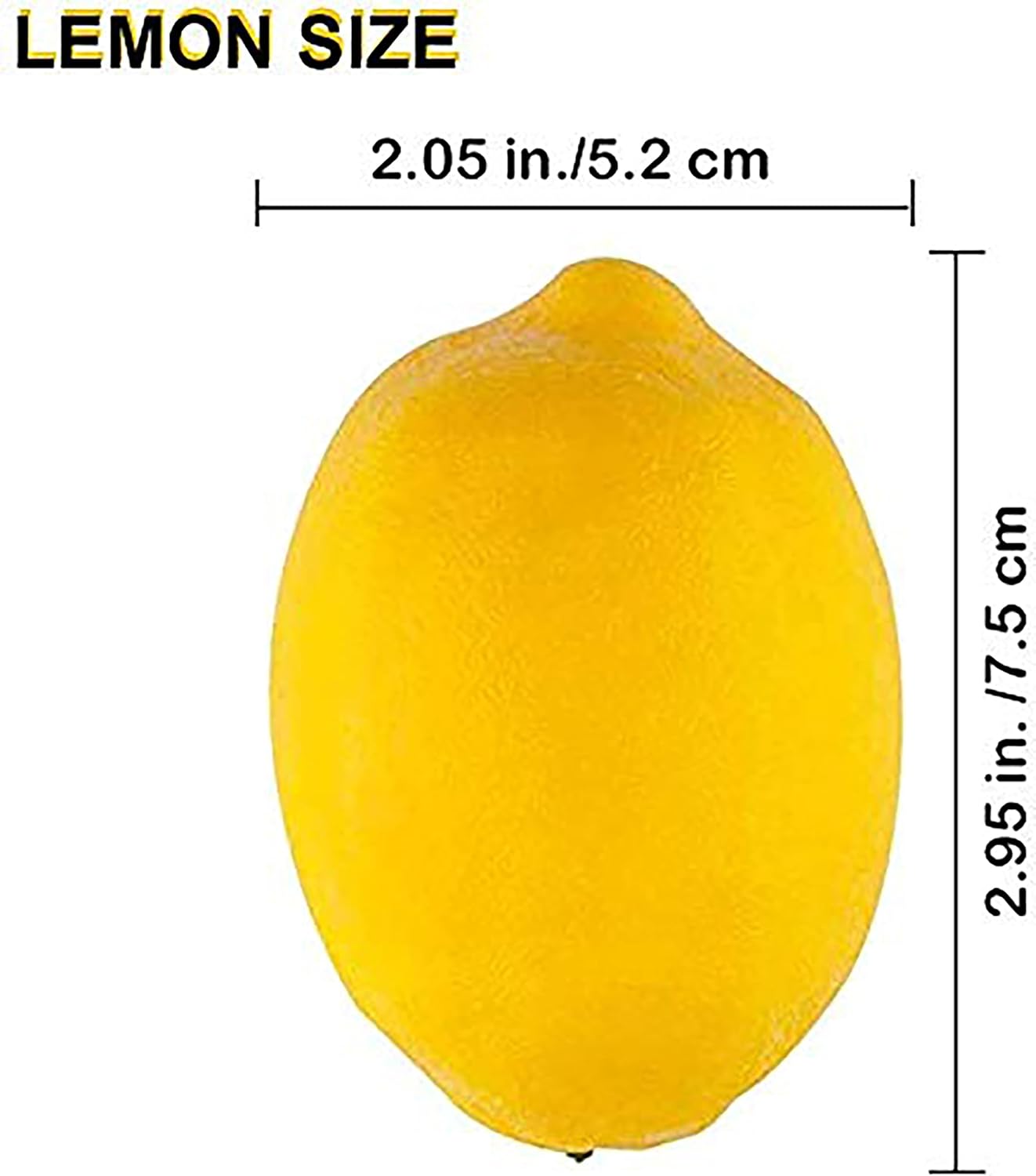 Fake Lemons, 20 Pcs Ultra Realistic Artificial Fruit with Natural Texture, Matte Non-Glossy Home Kitchen Table Decor for Photography and Party