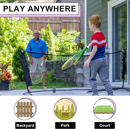 17"-25" Kids Tennis Racket for Aged 2-12 Lightweight Youth Tennis Racquet for Girls and Boys Outdoor/Indoor Sports with 1 Non-Slip Grip and 1 Shoulder Strap Bag Easy Carry