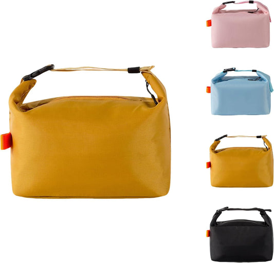 Large Capacity Lunch Bags for Men Women- Reusable Insulated Leakproof Lunch Box Tote Bag, Cool Bags for Adults,Thermal Cooler Bag for Work Picnic Travel -8L (Yellow)