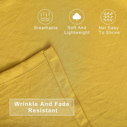 Toddler Bedding Set - 4 Piece Microfiber Crib Sheet Set, Crib Bedding Set Includes Quilted Comforter, Flat Top Sheet, Fitted Sheet, Envelope Pillow Case for Boys and Girls, Yellow