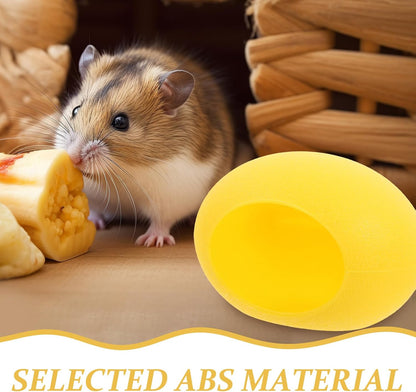 Hamster Cage Bed and Nest Cute Cartoon Yellow Hamster Sleep Hideout Small Animal Comfortable Bedding House