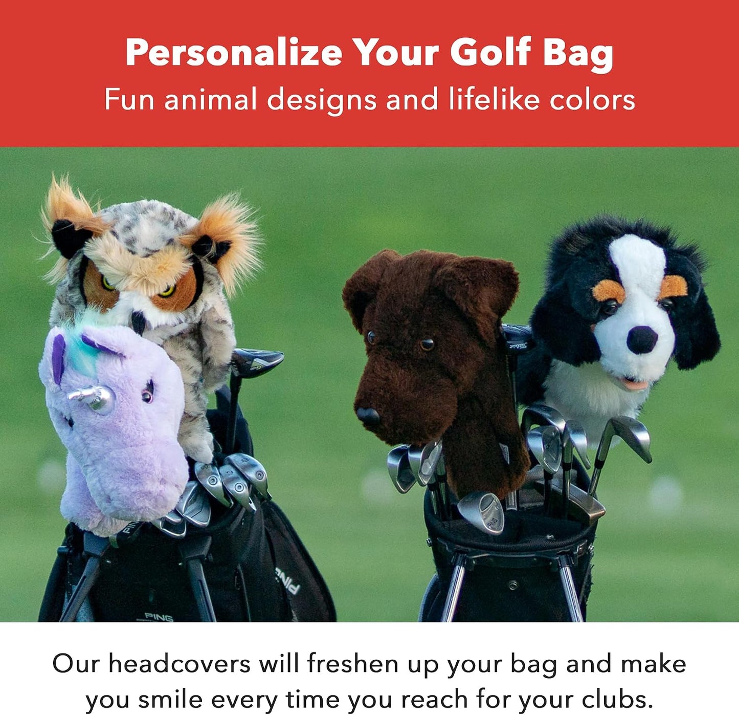 Yellow Lab Driver Headcover | Premium Driver Headcovers | Funny Golf Club Covers | Stylish Protection for Your Clubs | Men's Golf Gear | Driver Headcover for Men and Women