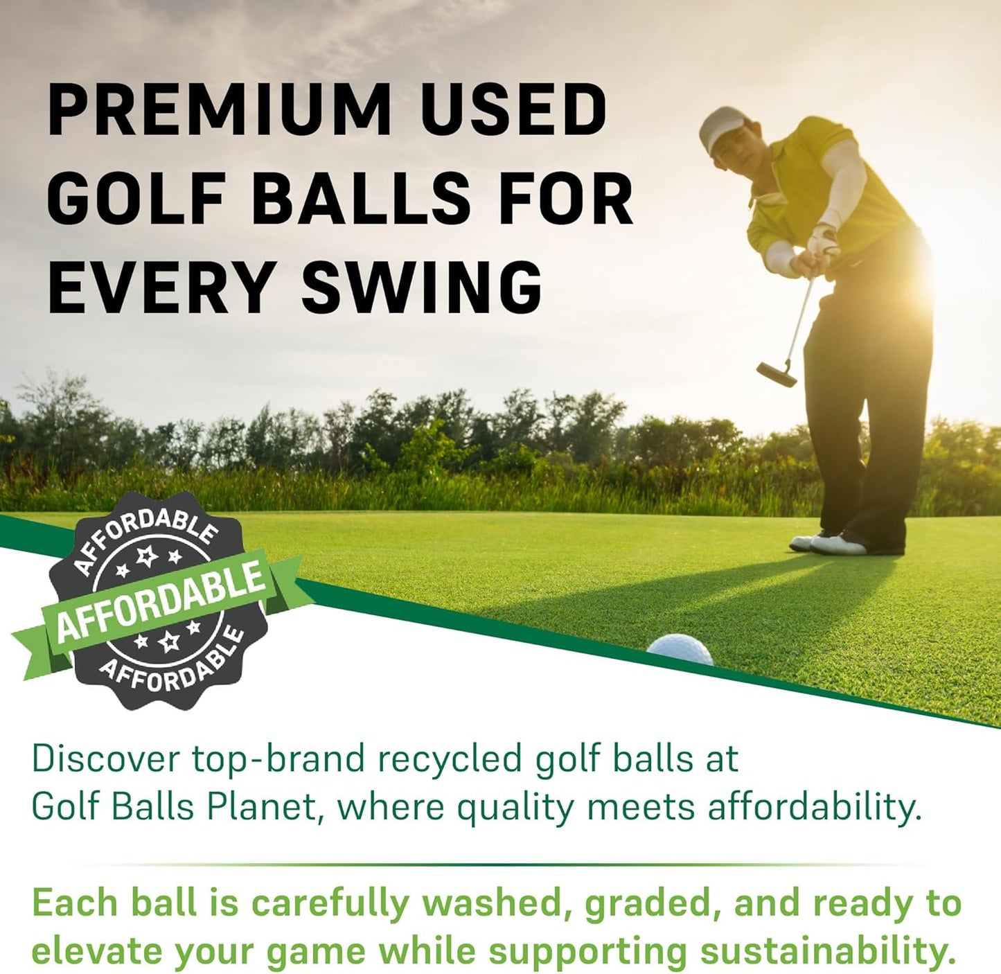 Used Golf Balls for Kirkland Signature 3A/Good