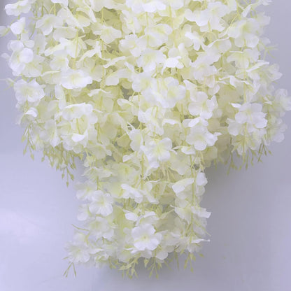 Wisteria Hanging Flowers 12 Pack Wisteria Artificial Flowers Fake Silk Flowers String Vine Ratta Hanging Garland for Home Garden Party Wedding Backdrop Arch Decor (Yellow)