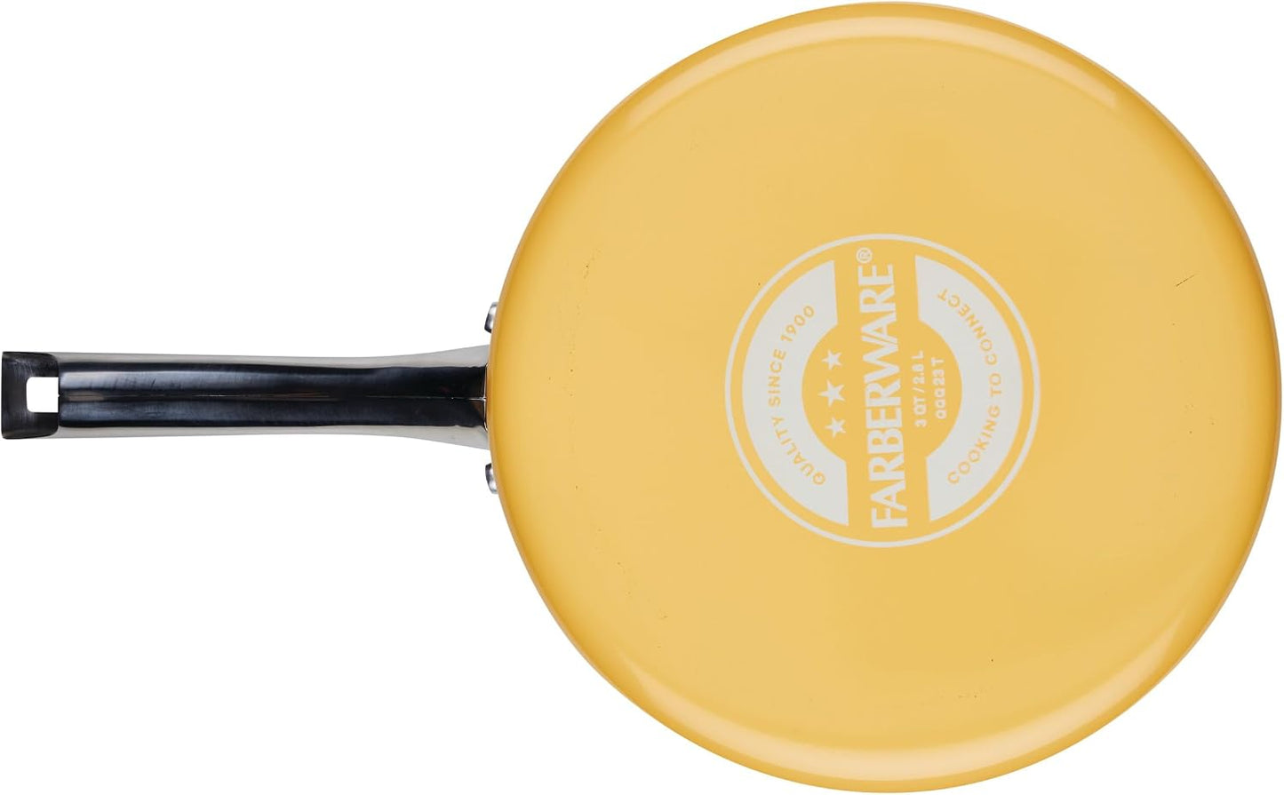 Style Nonstick Cookware Saute Pan with Lid, Dishwasher Safe, 3 Quart - Yellow