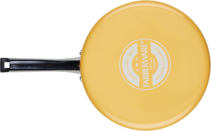 Style Nonstick Cookware Saute Pan with Lid, Dishwasher Safe, 3 Quart - Yellow