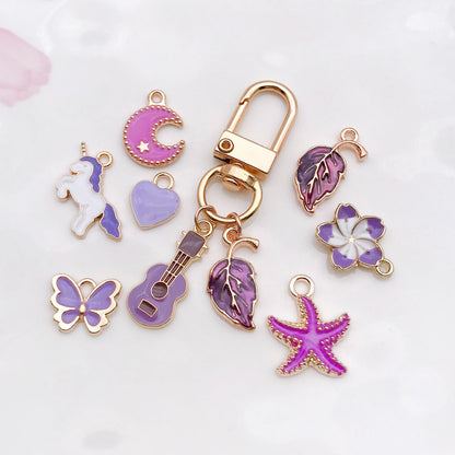 40pcs 20 pairs Assorted Enamel Bracelet Charms for Jewelry Making DIY Necklace Bracelet Earrings Keychain Crafting Charms Kit Crafts (Yellow-SN990)