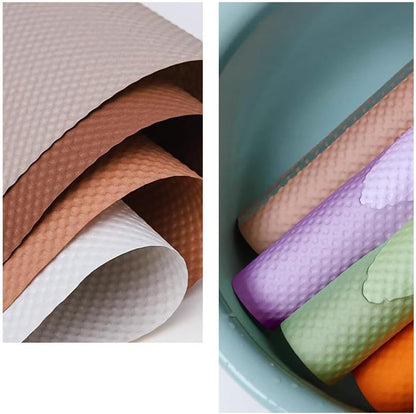 3D Wrapping Paper 10 Sheets Bouquet Packaging 19.7"x19.7" Embossed Paper Florist Bouquet Supplies Waterproof DIY Craft Gift Packing Sheet,25 Colors (Yellow)