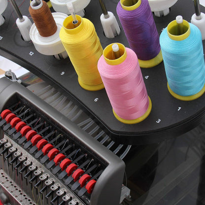 High-Speed Embroidery Thread, 5000M 40wt, Light Yellow Green | 40wt trilobal polyester embroidery thread with bright sheen. Works with home and commercial embroidery and sewing machines.