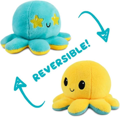 Reversible Octopus Starry Eyes 4 Inch Flip Plushie