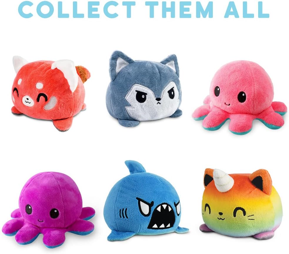 Reversible Octopus Starry Eyes 4 Inch Flip Plushie