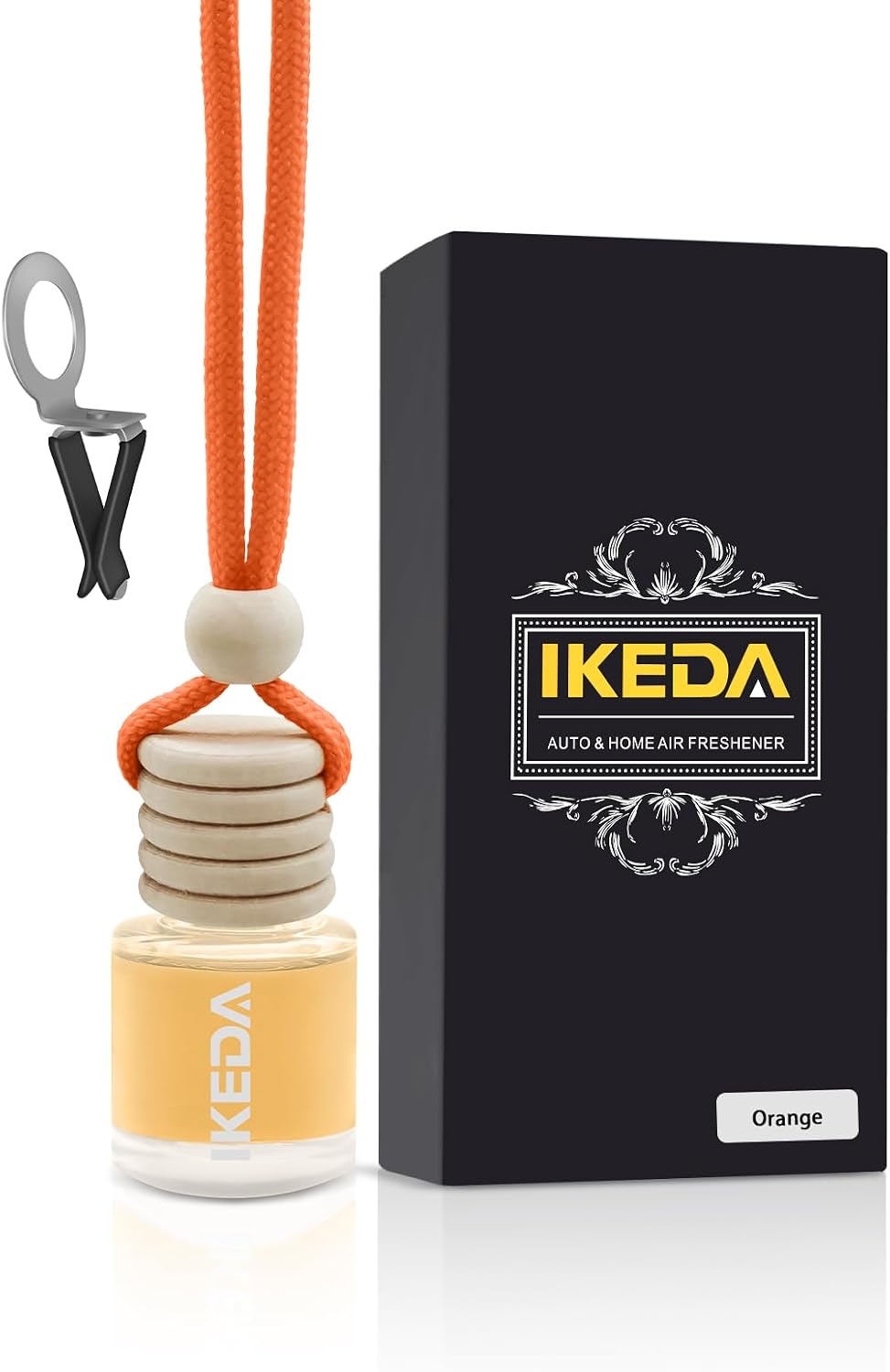 Car Fresheners for Men & Women, 45+Day Long Lasting Fragrance Hanging Air Fresheners Scents, with Clip, Perfect for Auto and Home,Christmas,10ml, Lemon