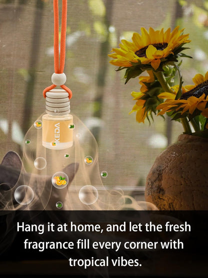 Car Fresheners for Men & Women, 45+Day Long Lasting Fragrance Hanging Air Fresheners Scents, with Clip, Perfect for Auto and Home,Christmas,10ml, Lemon