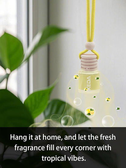 Car Fresheners for Men & Women, 45+Day Long Lasting Fragrance Hanging Air Fresheners Scents, with Clip, Perfect for Auto and Home,Christmas,10ml, Lemon