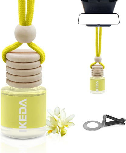 Car Fresheners for Men & Women, 45+Day Long Lasting Fragrance Hanging Air Fresheners Scents, with Clip, Perfect for Auto and Home,Christmas,10ml, Lemon