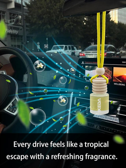Car Fresheners for Men & Women, 45+Day Long Lasting Fragrance Hanging Air Fresheners Scents, with Clip, Perfect for Auto and Home,Christmas,10ml, Lemon