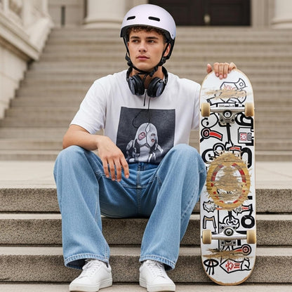 Skateboard Bike Helmet, 3 Sizes for Adult Youth Kids Women Men Boys Girls | Certified Multi-Sport Helmet for Scooter Skate Bicycle, Adjustable Lightweight Ventilated Helmet