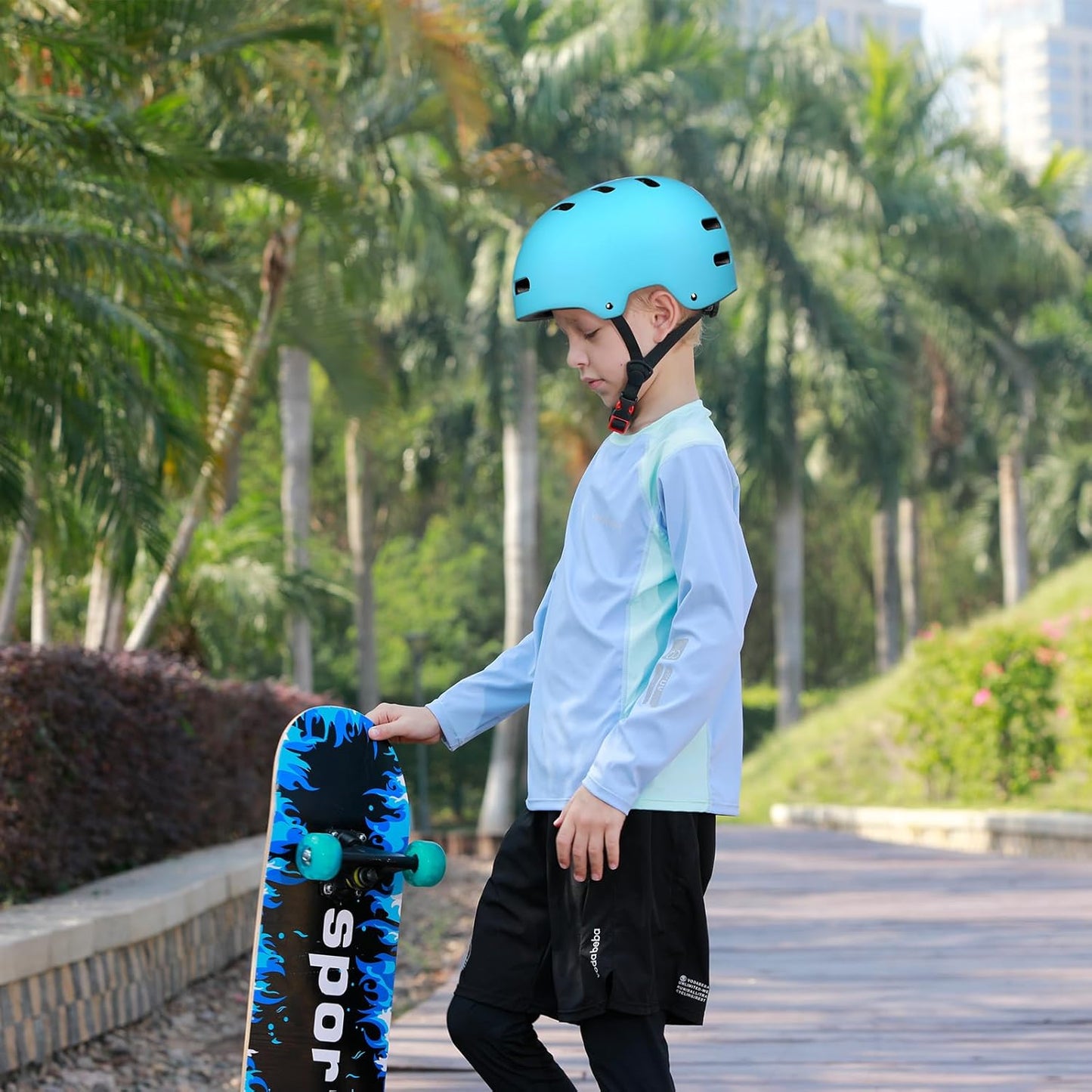 Skateboard Bike Helmet, 3 Sizes for Adult Youth Kids Women Men Boys Girls | Certified Multi-Sport Helmet for Scooter Skate Bicycle, Adjustable Lightweight Ventilated Helmet