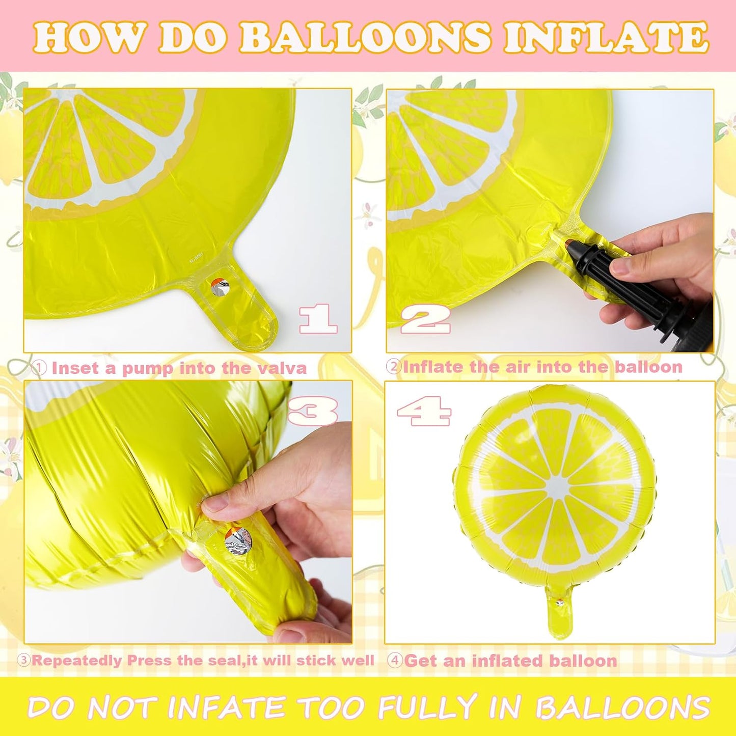Lemon Balloon Arch Garland,150pcs Yellow Light Pink and White Balloon Arch Kit with Lemon Yellow Foil Balloons for Lemon Baby Shower,Lemonade Party Main Squeeze Bridal Shower Decorations