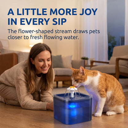 2 Pcs Yellow Pet Water Fountain Nozzle Replacement Yellow Flower for Head for Cat Fountain Automatic Drinking Water Dispenser pet Water Fountain Attachment for Cats, Dogs, Multiple Pets，Cat Fountains
