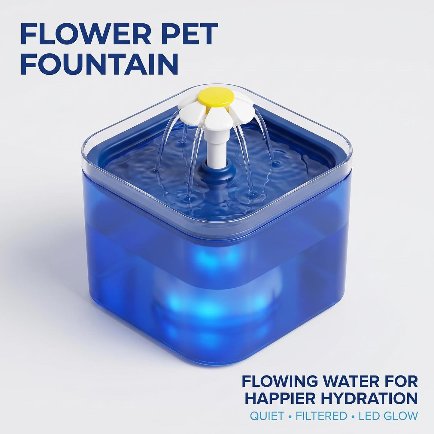 2 Pcs Yellow Pet Water Fountain Nozzle Replacement Yellow Flower for Head for Cat Fountain Automatic Drinking Water Dispenser pet Water Fountain Attachment for Cats, Dogs, Multiple Pets，Cat Fountains