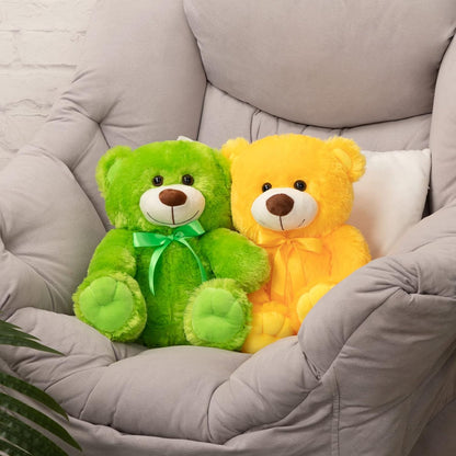 Super Color Teddy Bear Stuffed Animals Plush Toy for Children Girlfriend Family Congratulations Baby Shower Birthday Yellow 14 inch