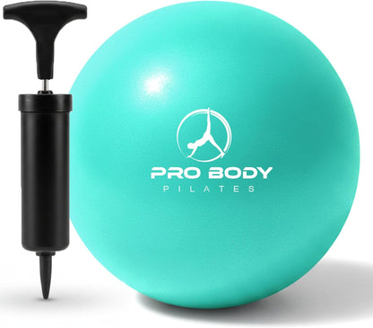 Small Exercise Ball with Pump - 9 Inch Workout Ball for Stability, Barre, Yoga, Core & Physical Therapy
