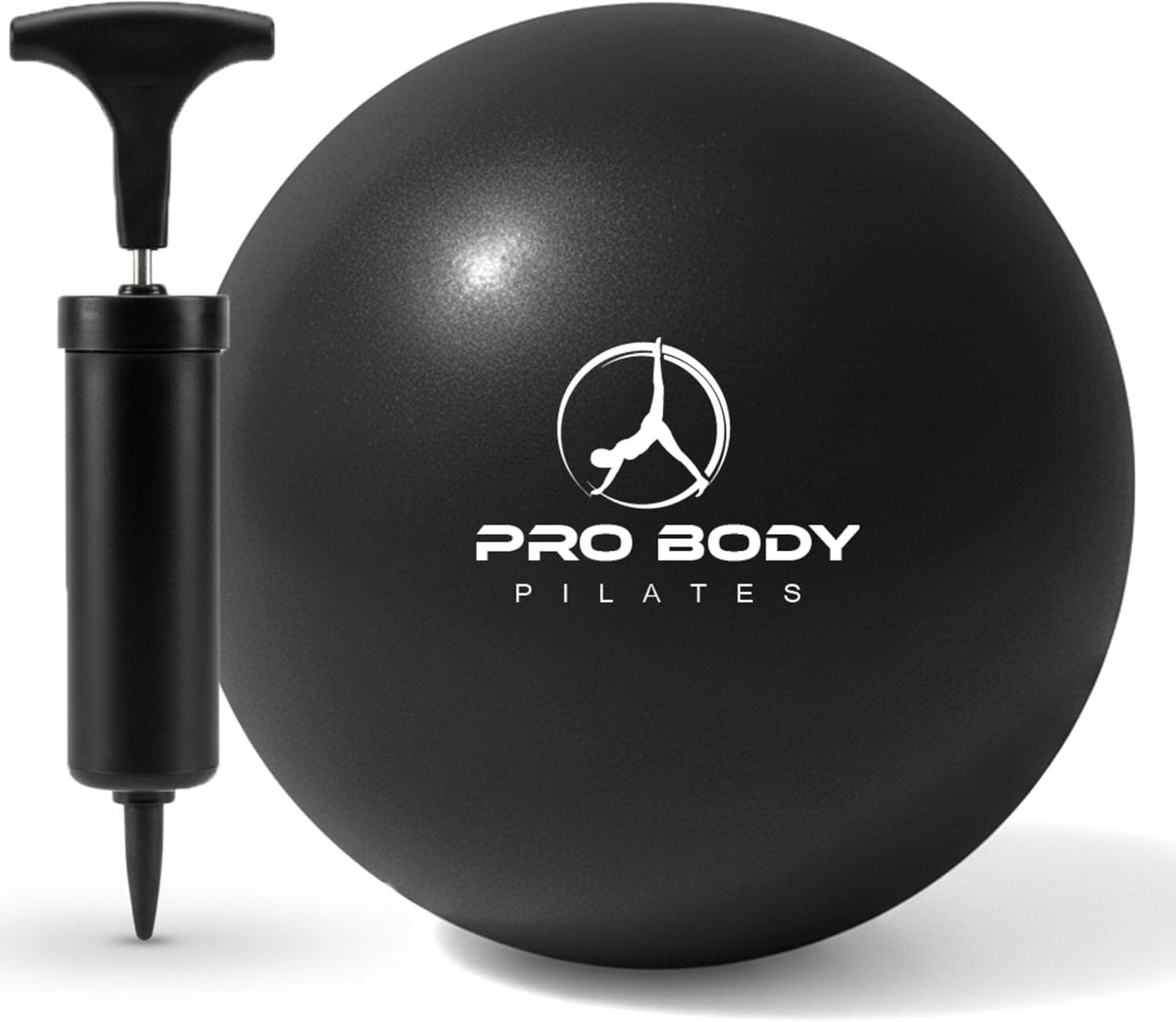 Small Exercise Ball with Pump - 9 Inch Workout Ball for Stability, Barre, Yoga, Core & Physical Therapy