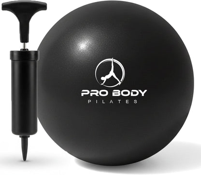 Small Exercise Ball with Pump - 9 Inch Workout Ball for Stability, Barre, Yoga, Core & Physical Therapy