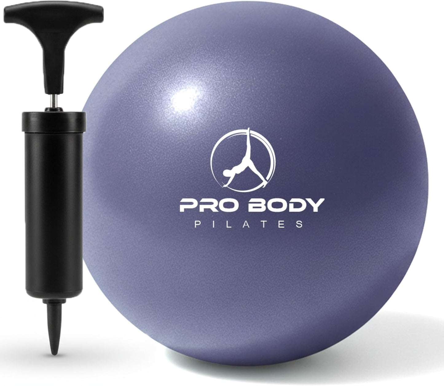Small Exercise Ball with Pump - 9 Inch Workout Ball for Stability, Barre, Yoga, Core & Physical Therapy