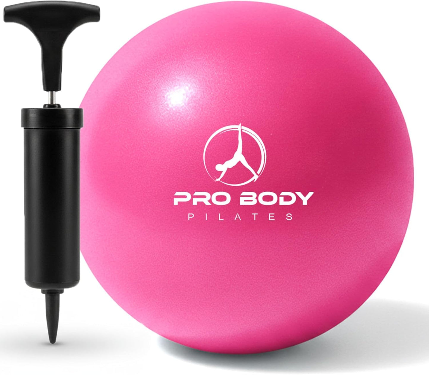 Small Exercise Ball with Pump - 9 Inch Workout Ball for Stability, Barre, Yoga, Core & Physical Therapy