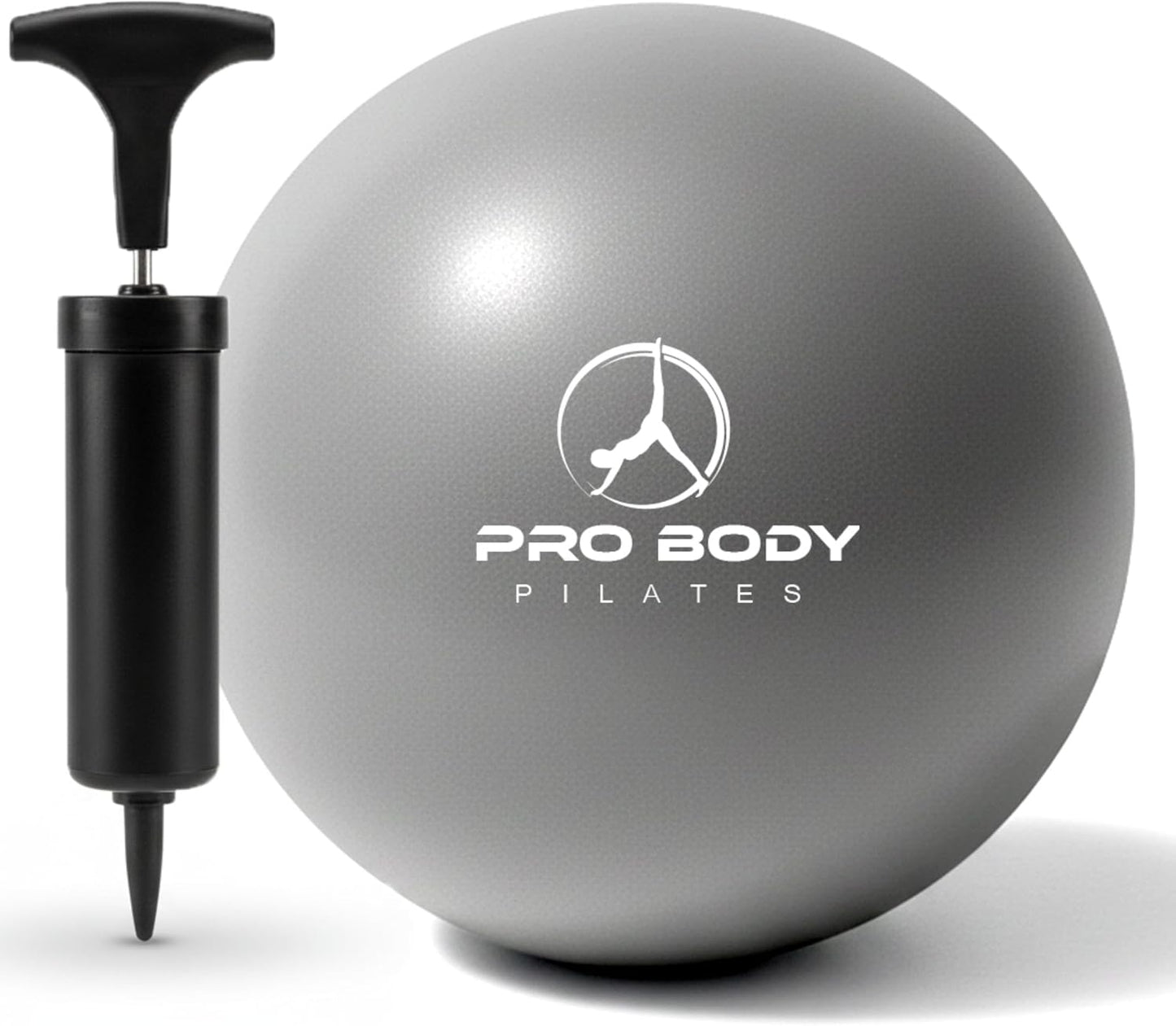 Small Exercise Ball with Pump - 9 Inch Workout Ball for Stability, Barre, Yoga, Core & Physical Therapy