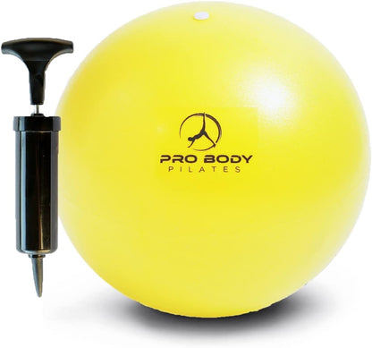Small Exercise Ball with Pump - 9 Inch Workout Ball for Stability, Barre, Yoga, Core & Physical Therapy