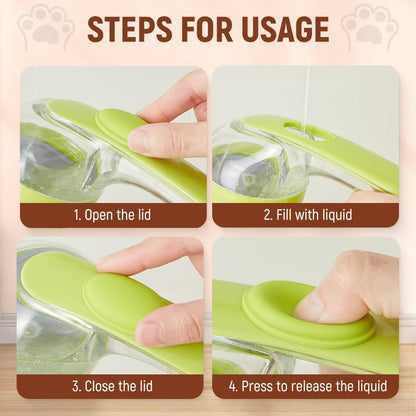 2026 New Dog Bath Brush Soft Silicone Bristle for Bathing Pets Grooming Massage BrushPet Bath Brush with Shampoo Dispenser, (yellow)