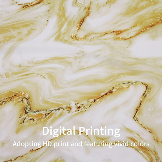 Yellow Gold Marble, Abstract Modern Shower Curtain for Bathroom Decor, Luxury Standard Shower Curtain for Bathtub, Waterproof Washable Fabric, 72 x 72