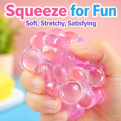 Ice Cube Squishy Fidget Toy,Slow Rising Sensory Stress Balls for Focus and Relax Hand Muscles,Soft Handheld Squishy Cubes for Desk Fidget (Yellow)