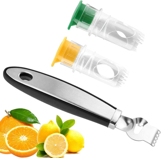 Screw Top Manual Lemon Squeezer, 2pcs Lime Squeezer with Lemon Zester, Mini Handheld Orange Press Juice Extractor, Citrus Juicer for Seasoning Cooking and Cocktails(COLOR:Yellow+Green)