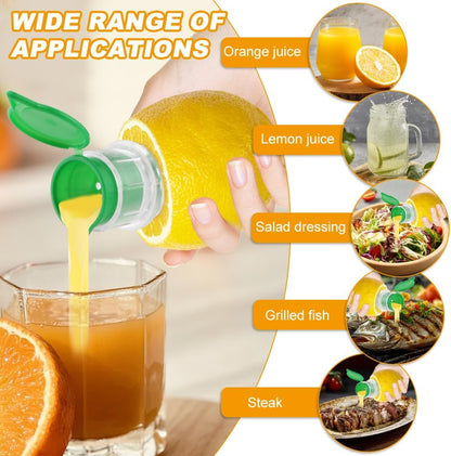 Screw Top Manual Lemon Squeezer, 2pcs Lime Squeezer with Lemon Zester, Mini Handheld Orange Press Juice Extractor, Citrus Juicer for Seasoning Cooking and Cocktails(COLOR:Yellow+Green)