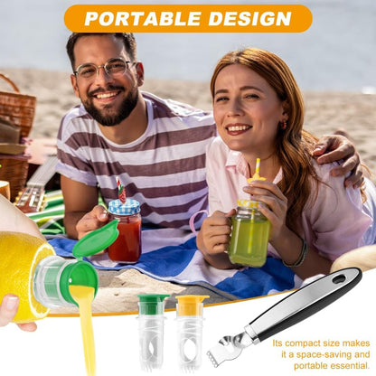Screw Top Manual Lemon Squeezer, 2pcs Lime Squeezer with Lemon Zester, Mini Handheld Orange Press Juice Extractor, Citrus Juicer for Seasoning Cooking and Cocktails(COLOR:Yellow+Green)