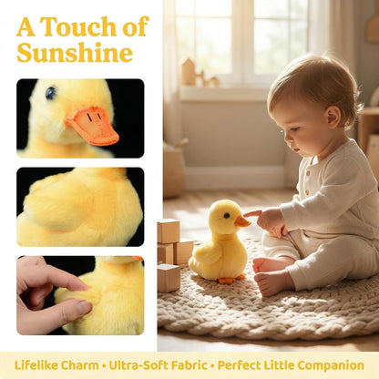 Yellow Little Duck Plush, 5.5inch Simulation Duck Stuffed Animal, Little Baby Duck Doll Plush Toys as Gift for Your Kids