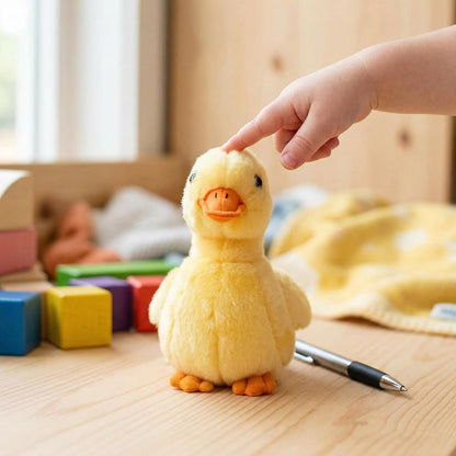 Yellow Little Duck Plush, 5.5inch Simulation Duck Stuffed Animal, Little Baby Duck Doll Plush Toys as Gift for Your Kids