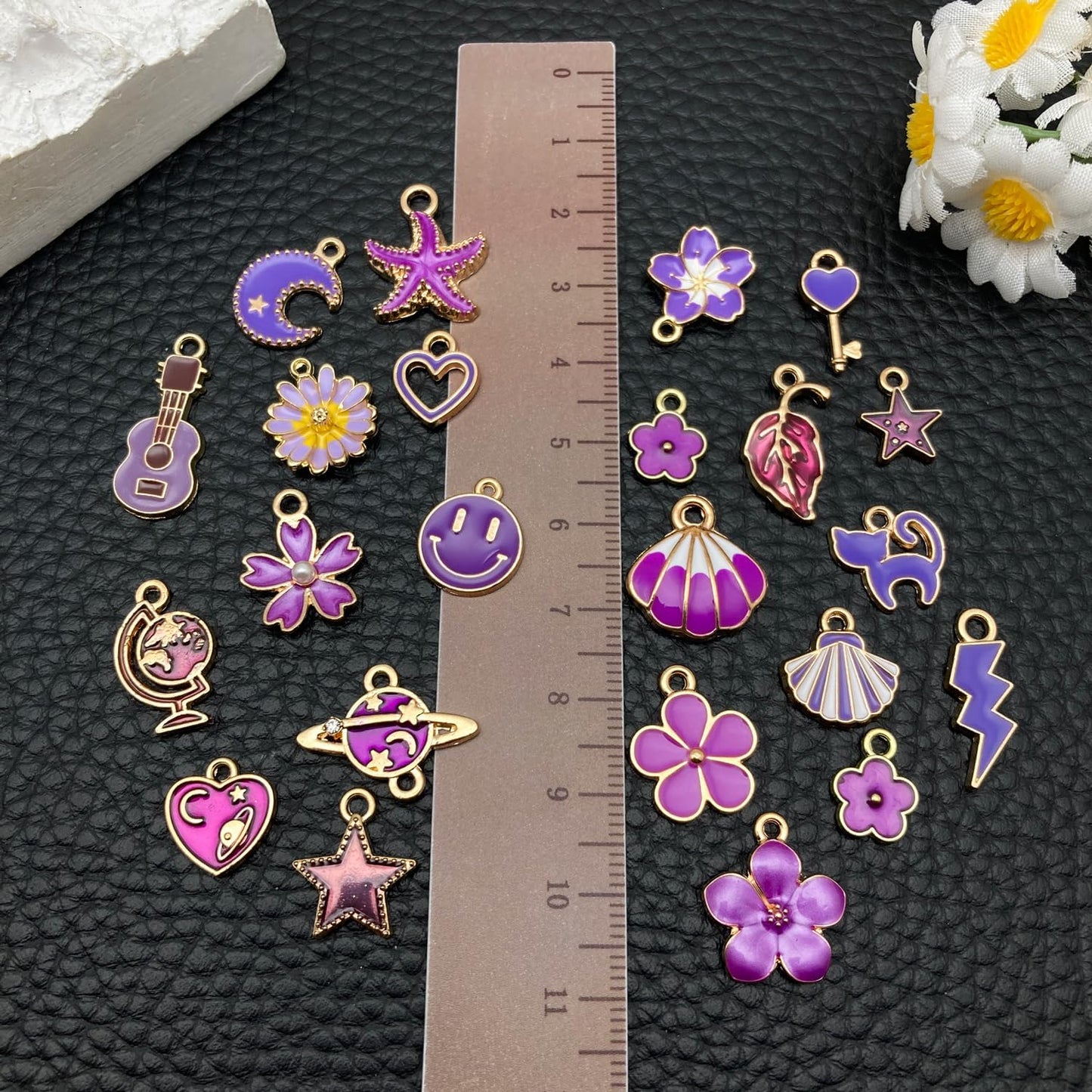 100 Pcs Random Enamel Charms for Jewelry Making Flowers, Hearts, and Mixed Styles Bracelet Necklaces Earrings Making Findings Supplies (SN1256-Yellow)