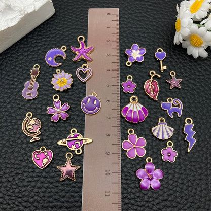 100 Pcs Random Enamel Charms for Jewelry Making Flowers, Hearts, and Mixed Styles Bracelet Necklaces Earrings Making Findings Supplies (SN1256-Yellow)