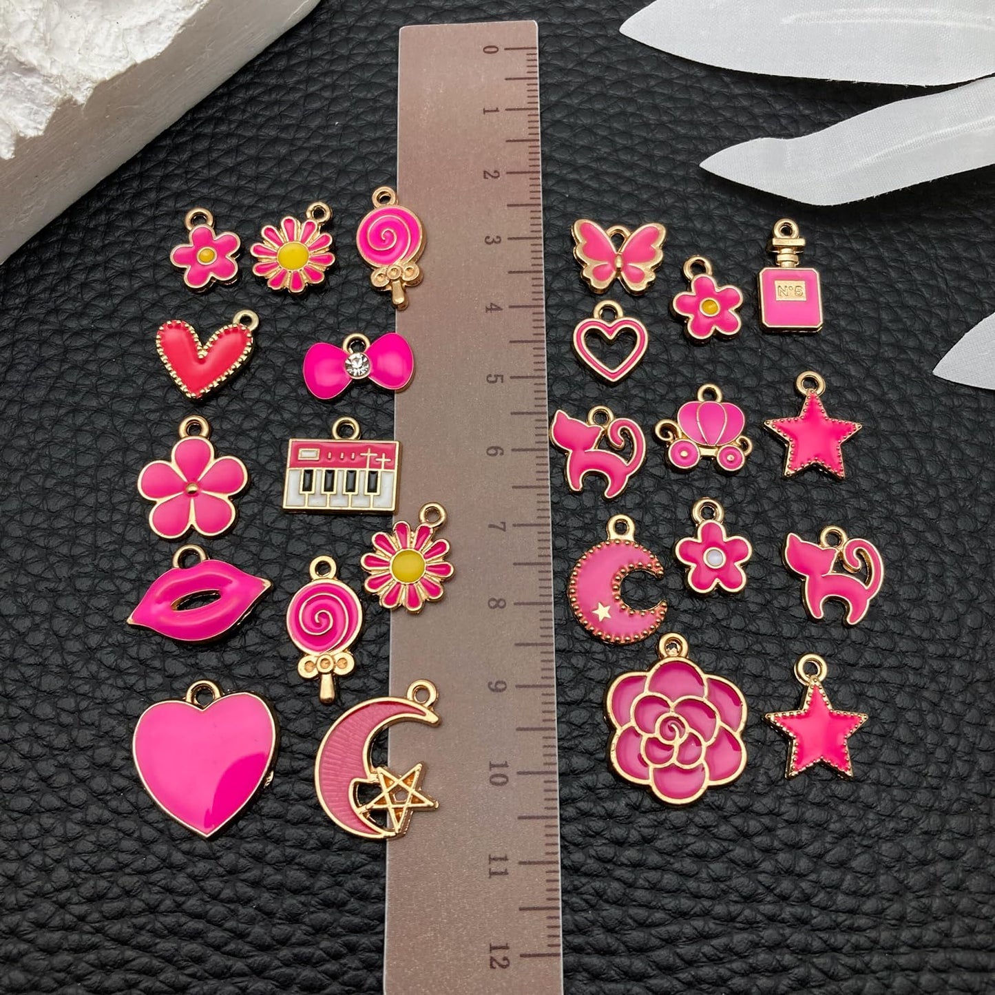 100 Pcs Random Enamel Charms for Jewelry Making Flowers, Hearts, and Mixed Styles Bracelet Necklaces Earrings Making Findings Supplies (SN1256-Yellow)